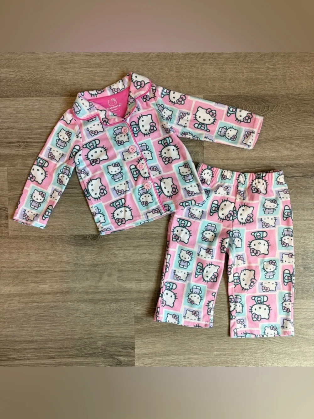 Hello Kitty by Sanrio baby girls fleece pajama set